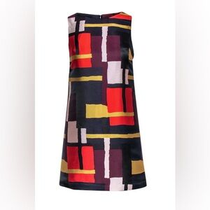 Alice and Olivia painted grid dress